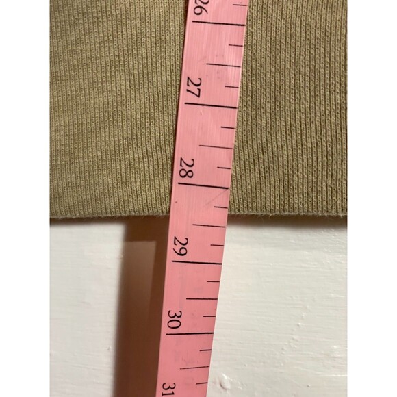 Vintage Russell Athletic USA Made Quarter Zip Sweatshirt XL Tan Black 90s Y2K - Picture 11 of 12